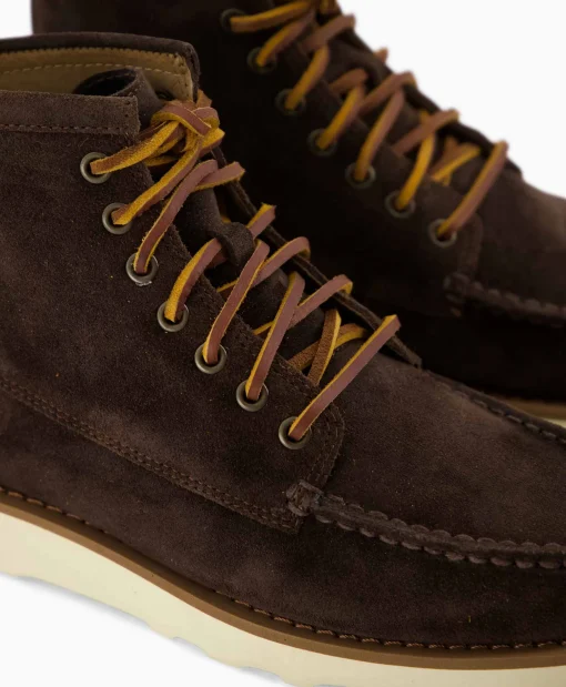 Sebago Veterboot Tala High Oiled Suede Donker Bruin