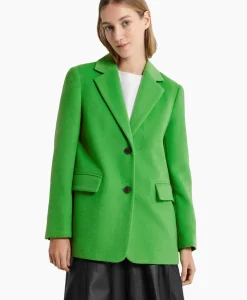 Selected Femme Blazer Sasja Wool B Groen
