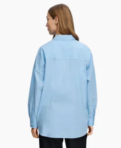 Selected Femme Blouse Dina-Sanni Ls Shirt Noos Blauw