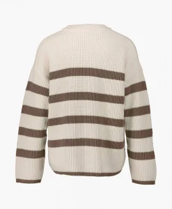 Selected Femme Gebreide Trui Bloomie Ls Knit O-Neck B Noos Beige