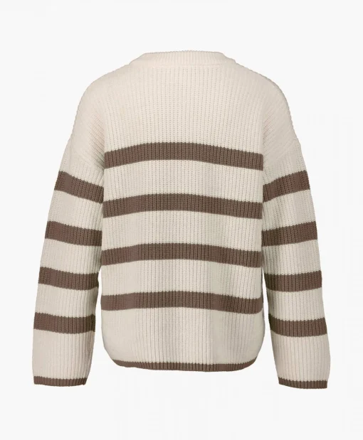 Selected Femme Gebreide Trui Bloomie Ls Knit O-Neck B Noos Beige
