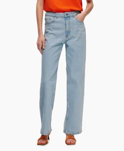 Selected Femme Jeans Alice-N Hw Wide Lon Sky Blue Jea Licht Blauw