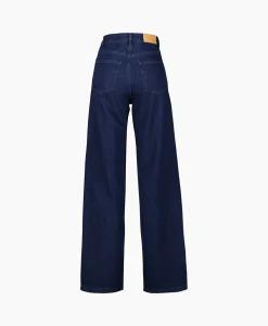Selected Femme Jeans Marley-Bea Hw Mid Blue Wide Jean Blauw
