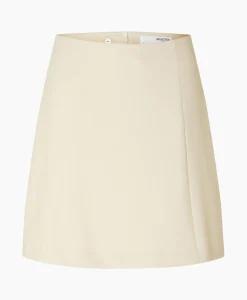 Selected Femme Minirok Rita Mw Short Skirt Birch Off White