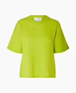 Selected Femme Pullover Maline-Liliana 2/4 Knit O-Neck N Groen