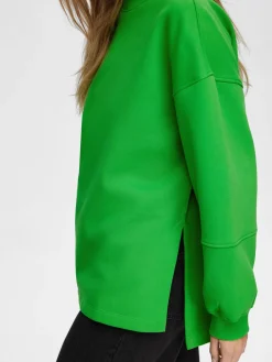 Selected Femme Pullover Yrsa Ls Crew Neck Sweat Groen