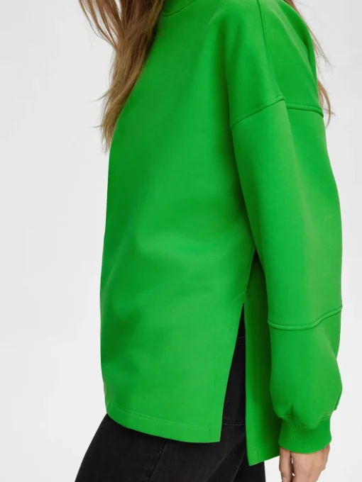 Selected Femme Pullover Yrsa Ls Crew Neck Sweat Groen