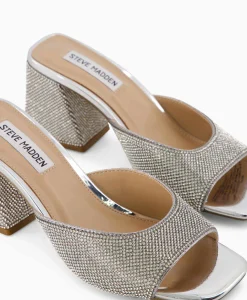 Steve Madden Sandaal Met Hak Glowing-R Zilver