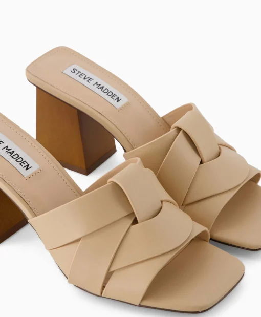 Steve Madden Sandaal Met Hak Amsterdam Beige