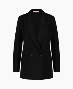Studio Anneloes Blazer Sence Orn. Jacquard Zwart
