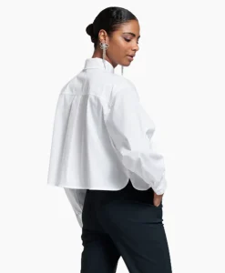 Studio Anneloes Blouse Dion Cropped Poplin Wit