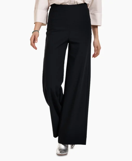 Studio Anneloes Broek Alex Bonded Mesh Trousers Zwart Dessin