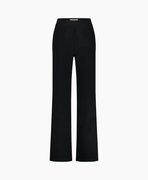 Studio Anneloes Broek Alex Bonded Mesh Trousers Zwart Dessin