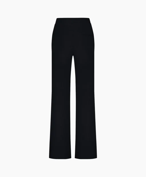 Studio Anneloes Broek Alex Bonded Mesh Trousers Zwart Dessin