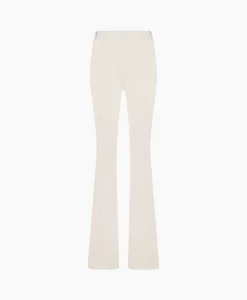Studio Anneloes Broek Flair Long Shiny Bnd Trousers Off White