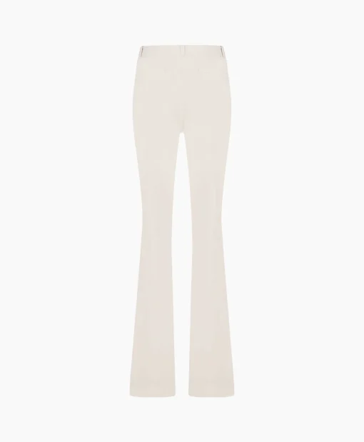 Studio Anneloes Broek Flair Long Shiny Bnd Trousers Off White