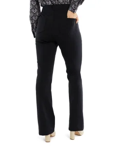 Studio Anneloes Broek Lio Shiny Bnd Flair Trousers Zwart