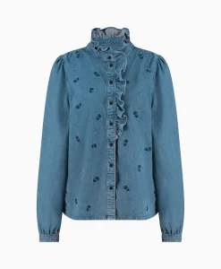Studio Anneloes Broek Lola Embroidery Denim Blouse Jeans