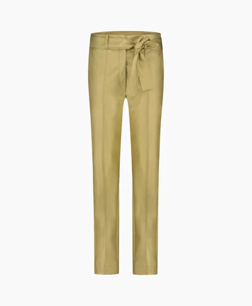 Studio Anneloes Broek Mita Faux Leather Trousers Goud
