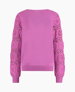 Studio Anneloes Pullover Dinah Crochet Roze