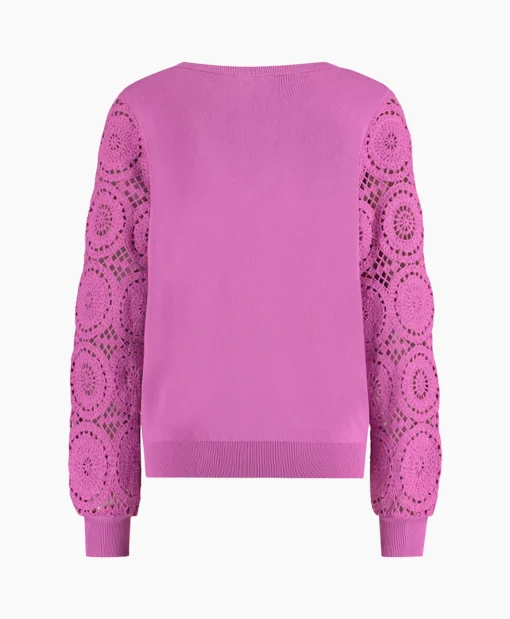 Studio Anneloes Pullover Dinah Crochet Roze