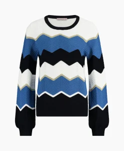 Studio Anneloes Pullover Isa Zigzag Ajour Ecru