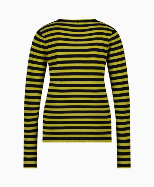 Studio Anneloes Pullover Luna Stripe Zwart Dessin