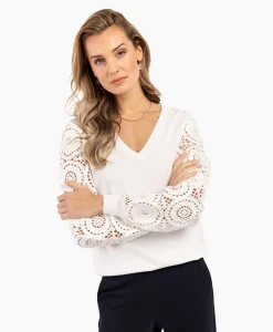 Studio Anneloes Pullover Dinah Crochet Off White