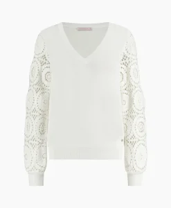 Studio Anneloes Pullover Dinah Crochet Off White