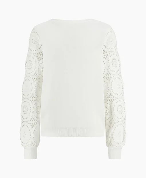 Studio Anneloes Pullover Dinah Crochet Off White