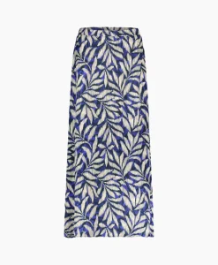 Studio Anneloes Rok Janou Satin Flower Skirt Blauw