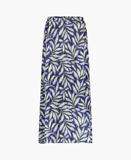 Studio Anneloes Rok Janou Satin Flower Skirt Blauw