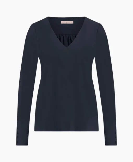 Studio Anneloes Top & T-Shirt Lesley Shirt Donker Blauw