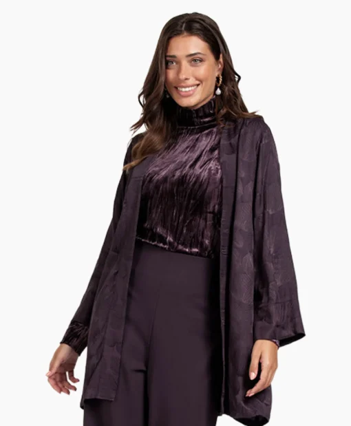 Studio Anneloes Top Avril Ls Velvet Bruin