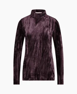 Studio Anneloes Top Avril Ls Velvet Bruin
