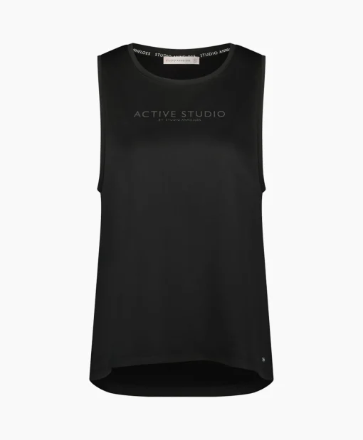 Studio Anneloes Top Elza Sport Zwart Dessin