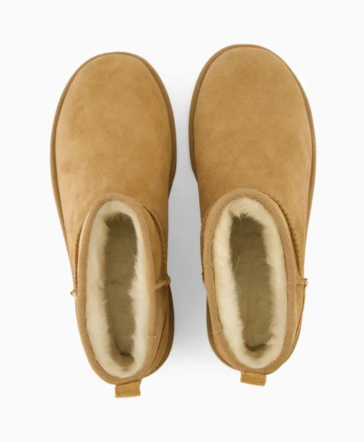 Ugg Enkellaars Classic Ultra Mini Cognac