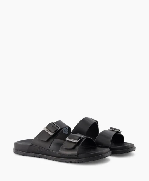 Ugg Sandaal Wainscott Buckle Slide Black Jeans