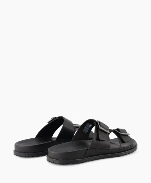 Ugg Sandaal Wainscott Buckle Slide Black Jeans