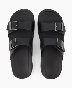 Ugg Sandaal Wainscott Buckle Slide Black Jeans