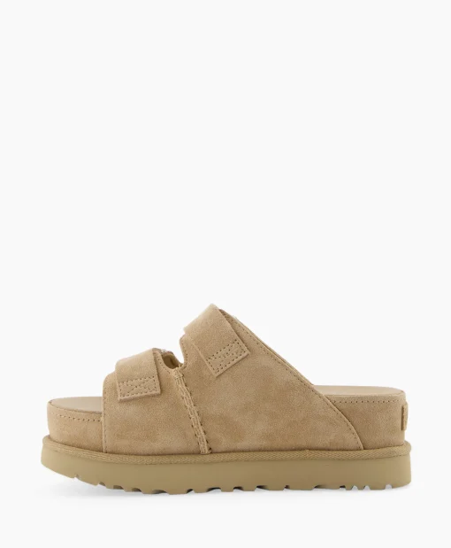 Ugg Sandaal Zonder Hak W Goldenstar Hi Slide Beige