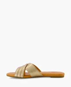 Ugg Sandaal Zonder Hak W Kenleigh Slide Goud