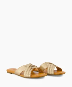 Ugg Sandaal Zonder Hak W Kenleigh Slide Goud