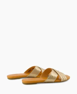 Ugg Sandaal Zonder Hak W Kenleigh Slide Goud