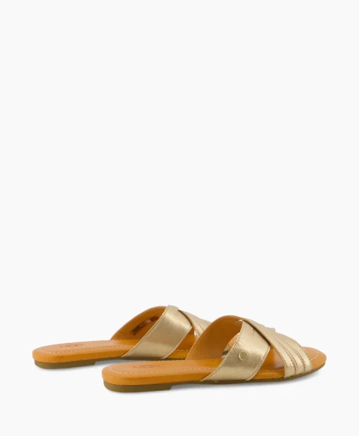 Ugg Sandaal Zonder Hak W Kenleigh Slide Goud