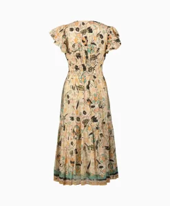 Ulla Johnson Midi Jurk Angelica Ecru