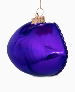Vondels Vondels Kerstbal Lippen Paars