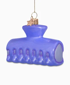 Vondels Vondels Kerstbal Haarklem Paars