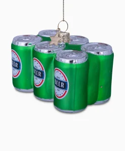 Vondels Vondels Kerstbal Sixpack Bier Groen