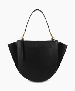 Wandler Crossbody Tas Hortensia Medium Zwart